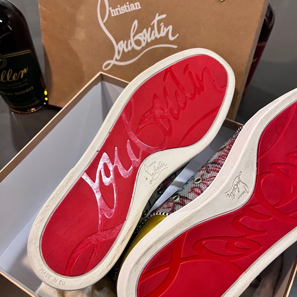 Mens Multicolor Authentic Christian Louboutin sneakers.Exc cond . Size 46. 13 US